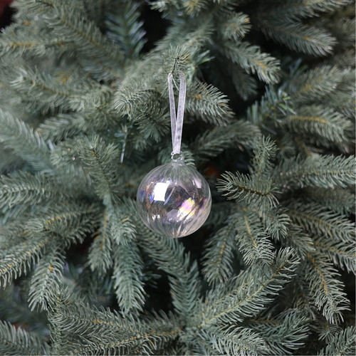 Iridescent Glass Terzo Bauble (8cm) Iridescent Glass Terzo Bauble (8cm)