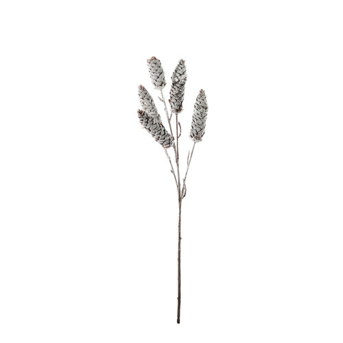 Brown / White Frosted Pine Cone Cluster (48cm) Brown / White Frosted Pine Cone Cluster (48cm)