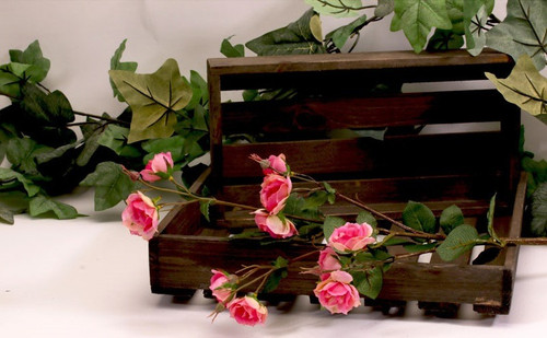 Wild Rose Spray Pink 70cm Wild Rose Spray Pink 70cm