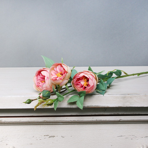 Tintagel Vintage Hedgerow Rose Spray Pink Tintagel Vintage Hedgerow Rose Spray Pink