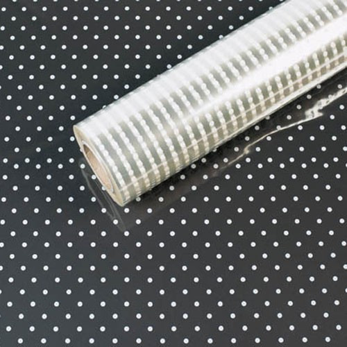 White Polka Dot Clear Cello (60mx80cm) White Polka Dot Clear Cello (60mx80cm)