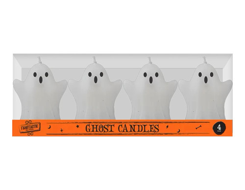 Spooky Halloween Ghost Candles (Pack of 4)