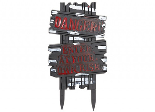 Halloween Danger Sign 
