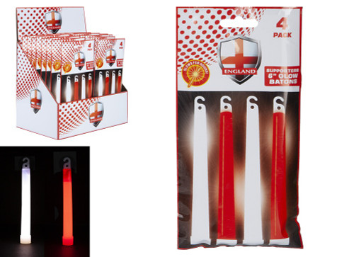 St George Red And White Light Sticks