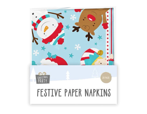 Christmas Character Napkins (Pack of 20)