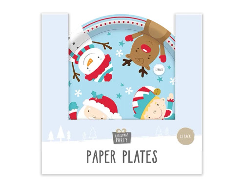 Christmas Paper Plates (12 Pack)