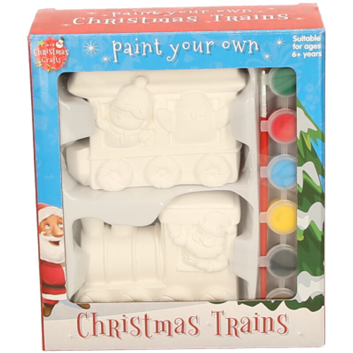 Festive Paint Your Own Trains