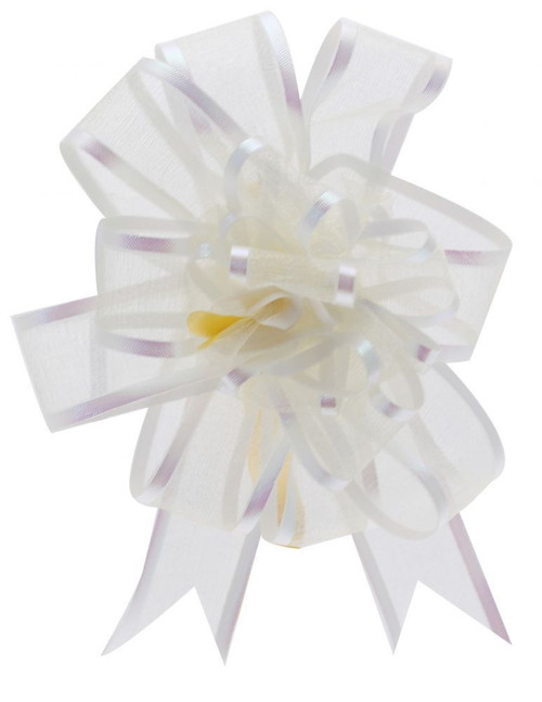 Ivory 25mm Organza Pull Bow