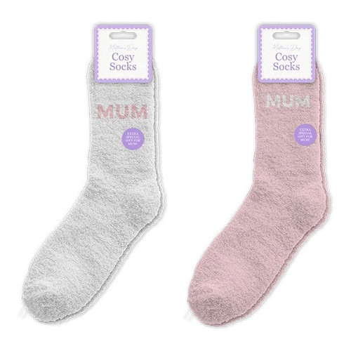 Mothers Day Cosy Socks - 1 Pair (Assorted Designs)