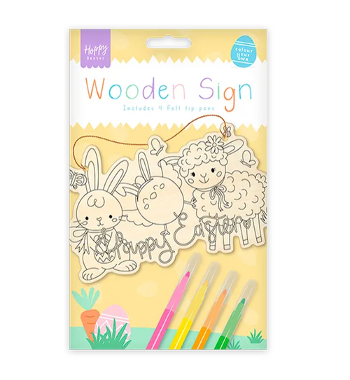 Easter Colour Your Own Wooden Sign