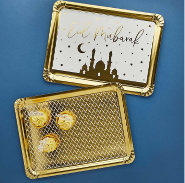 Eid Mubarak Card Platters - Pack of 2