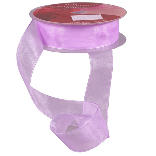 Lilac Woven Edge Organza (25mm X 20m)