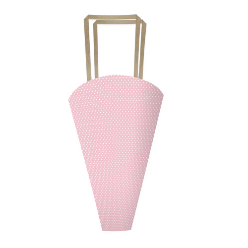 Pink Polka Kraft Bouquet Bag
