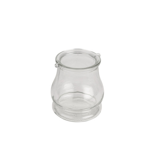 Clear Shapely Glass Tealight Holder (9.5cm)