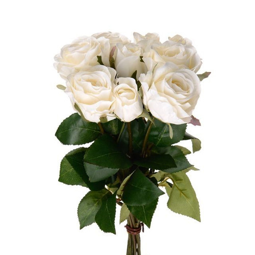 Cream Rose Bunch (42cm)
