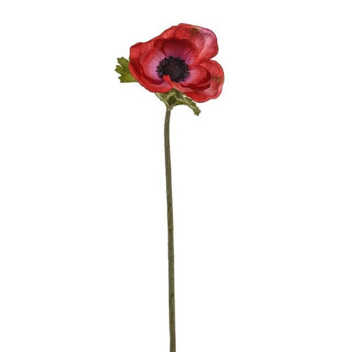 Red Anemone Stem (37cm)