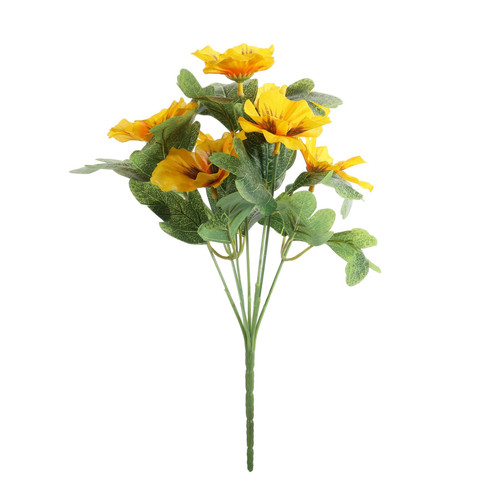 Essential Yellow Pansy Bunch (7 Heads)