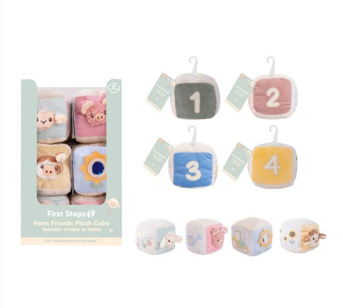 Assorted My First Plush Cube Toy