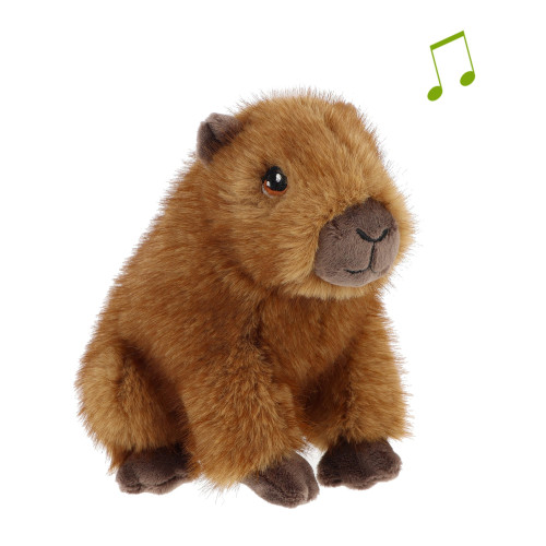 Brown Keeleco Capybara with Sound (15cm)