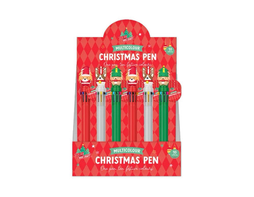 Multi-Colour Festive Pen (Assorted Designs)
