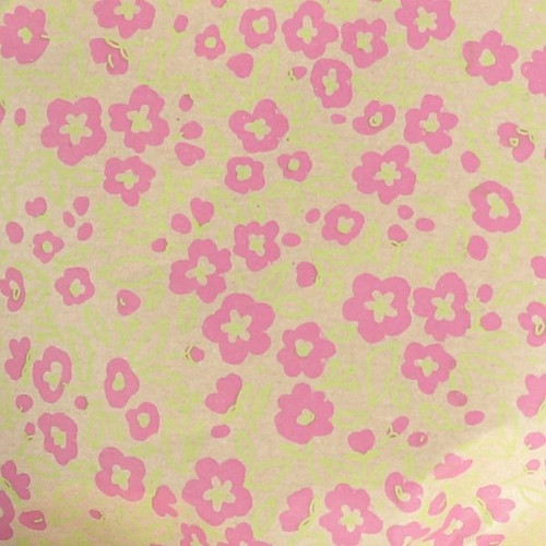 Fancy Floral Kraft Paper (50cm x 100m)