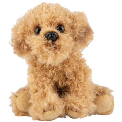 Suki - Small Sitting Realistic Dog - Labradoodle