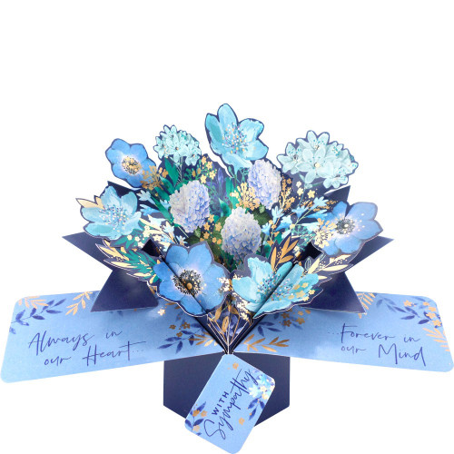 3D Pop Up Card by Second Nature - Sympathy Flowers