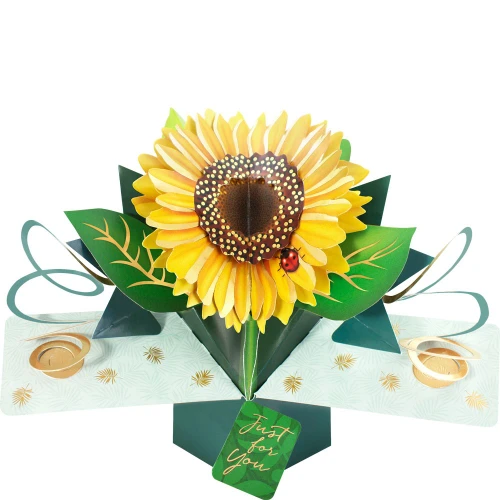 3D Pop Up Card by Second Nature - Sunflower