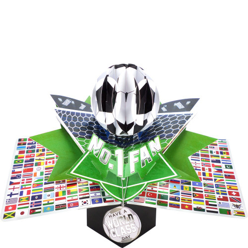 3D Pop Up Card by Second Nature - Football Birthday