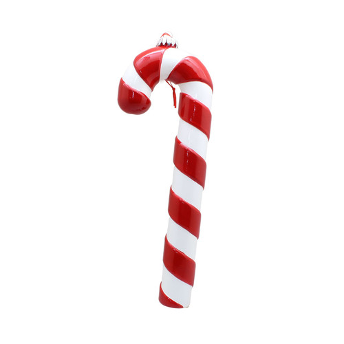 Red & White Candy Cane Hanging Ornament (31cm)
