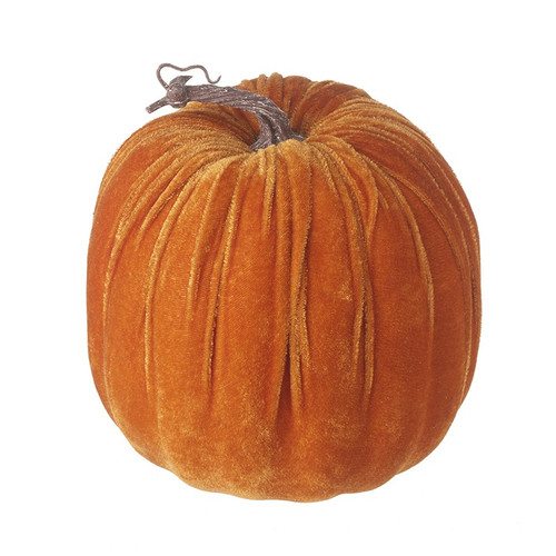 Orange Velvet Pumpkin (22cm)