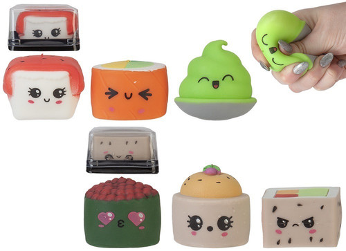 Sushi Squeeshimi in Tray (5–6cm) (Assorted Designs)