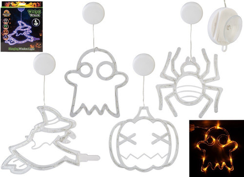 Halloween Window Light 4 Asst (with Suction Cup) (Assorted Designs)