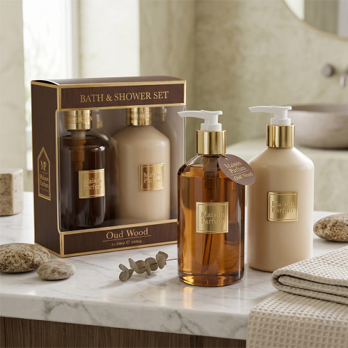 Oud Wood Body Wash & Lotion Set