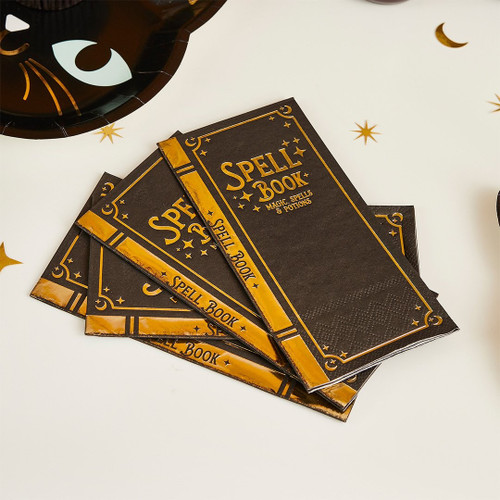 Black Spell Book Paper Napkins (16Pk)