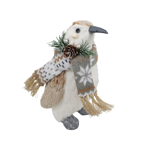 Winter Penguin with Festive Scarf & Decoration (23cm)
