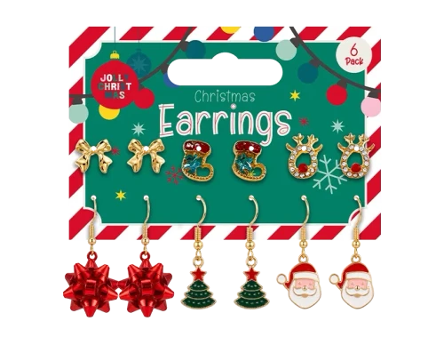 Christmas Earrings (Set of 6)