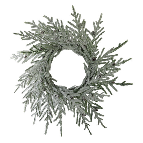 Snowy Pine Wreath (68cm)