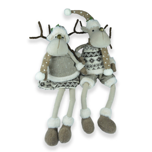 Assorted Long Leg Christmas Moose (66cm)