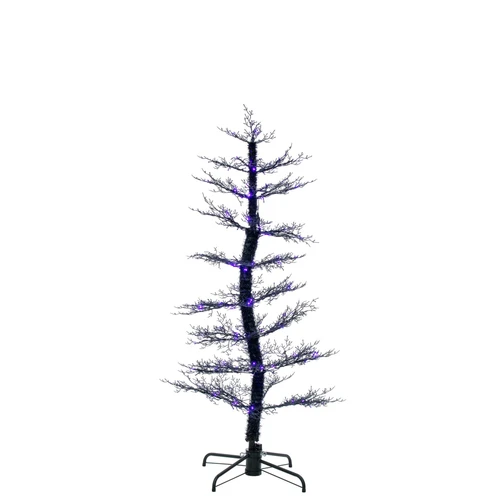 Black Dancing LED Light Up Tree with Ghost Sound (5ft)