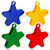 Balloon Weights Primary Colour Star Balloon Weights - Discontinued