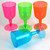 Multi Coloured Plastic Wine Party Glasses - Discontinued
