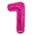 Hot Pink Foil Balloon - Age 1 - 14Inch