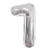 Silver Foil Balloon - Age 1 - 14Inch