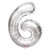 Silver Foil Balloon - Age 6 - 14Inch