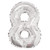 Silver Foil Balloon - Age 8 - 14Inch