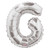14" Silver Letter G Balloon 14" Silver Letter G Balloon