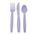Light Blue/Lilac Assorted Cutlery (Knife, Fork, Spoon) (x18) 