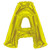 34" Gold Letter A Balloon