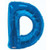 34"  Letter Balloon - D - Blue